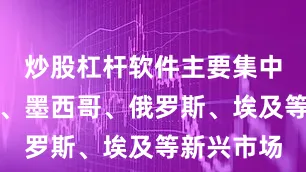 炒股杠杆软件主要集中在东南亚、墨西哥、俄罗斯、埃及等新兴市场
